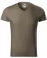 Moška majica s kratkimi rokavi MALFINI SLIM FIT V-NECK 146 VOJSKE