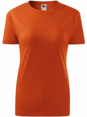 Ženska majica s kratkimi rokavi MALFINI CLASSIC NEW 133 ORANŽNA
