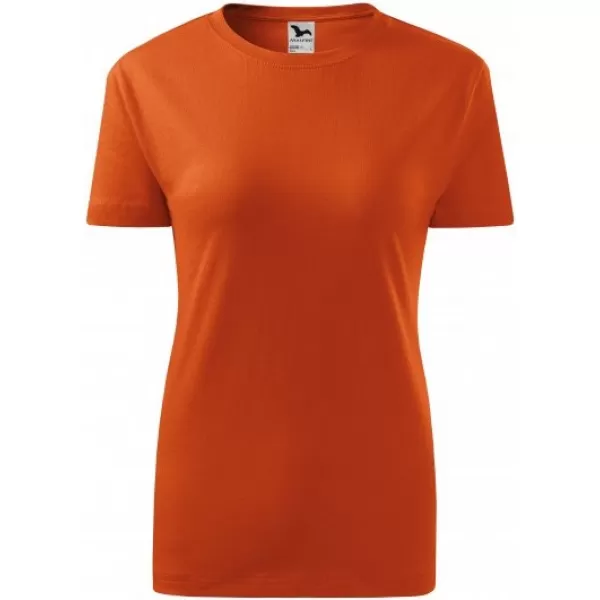  Ženska majica s kratkimi rokavi MALFINI CLASSIC NEW 133 ORANŽNA 