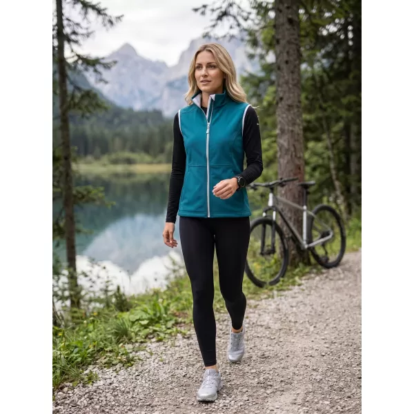 Ženski softshell telovnik MALFINI VISION 516 TEMNO TURKIZNA 