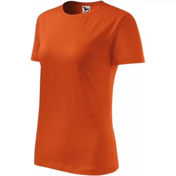  Ženska majica s kratkimi rokavi MALFINI CLASSIC NEW 133 ORANŽNA 