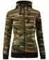Ženski pulover MALFINI CAMO ZIPPER C20 KAMUFLAŽNO RJAVA