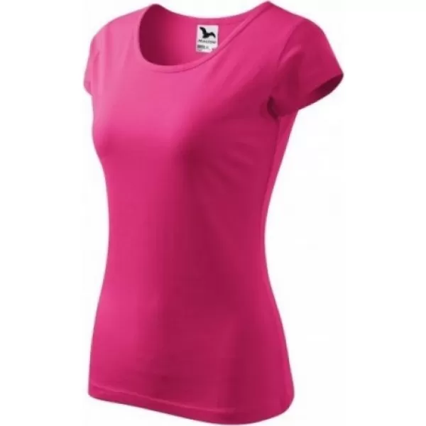  Ženska majica s kratkimi rokavi MALFINI PURE 122 MAGENTA 