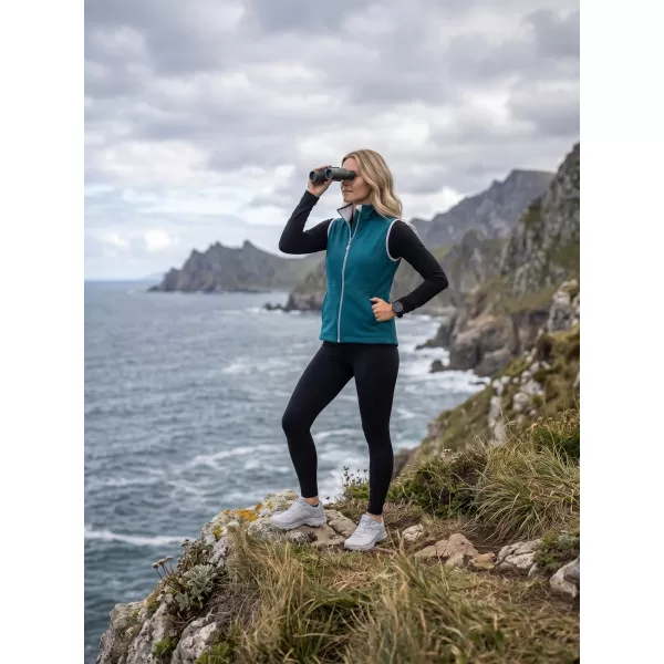  Ženski softshell telovnik MALFINI VISION 516 TEMNO TURKIZNA 