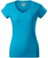 Ženska majica s kratkimi rokavi MALFINI FIT V-NECK 162 TURKIZNA