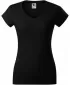Ženska majica s kratkimi rokavi MALFINI FIT V-NECK 162 ČRNA