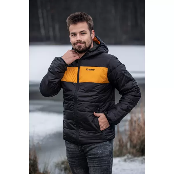  Moška jakna ALTISPORT GEDON MJCS468 ČRNA IN RUMENA 