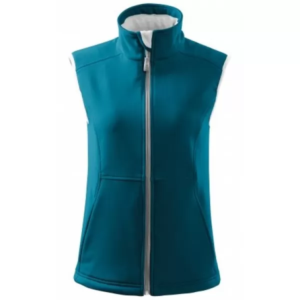  Ženski softshell telovnik MALFINI VISION 516 TEMNO TURKIZNA 