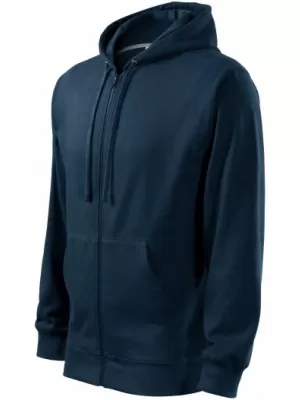 Moški pulover MALFINI TRENDY ZIPPER 410 MORNARSKO MODRA