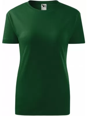 Ženska majica s kratkimi rokavi MALFINI CLASSIC NEW 133 STEKLENICA ZELENA