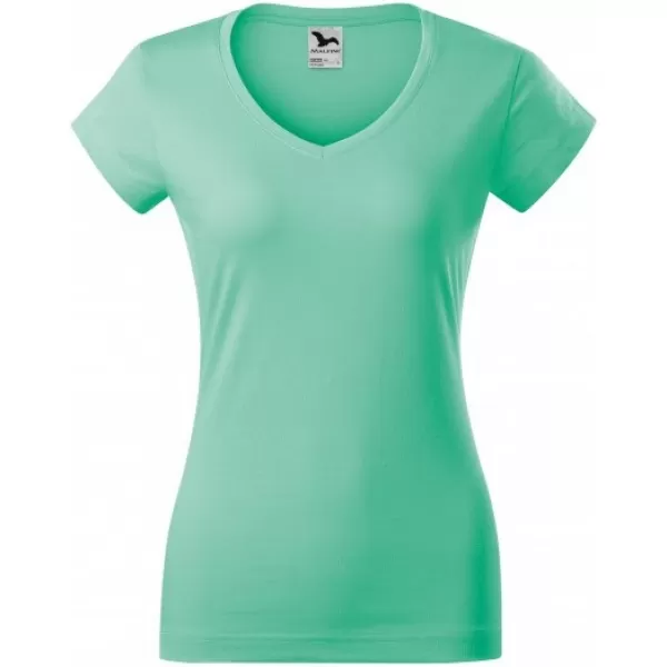  Ženska majica s kratkimi rokavi MALFINI FIT V-NECK 162 KOVNICA 