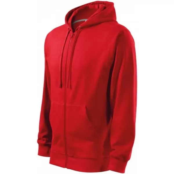  Moški pulover MALFINI TRENDY ZIPPER 410 RDEČA 