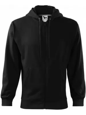 Moški pulover MALFINI TRENDY ZIPPER 410 ČRNA