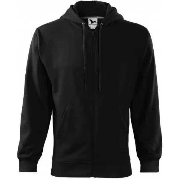  Moški pulover MALFINI TRENDY ZIPPER 410 ČRNA 
