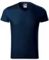 Moška majica s kratkimi rokavi MALFINI SLIM FIT V-NECK 146 MORNARSKO MODRA