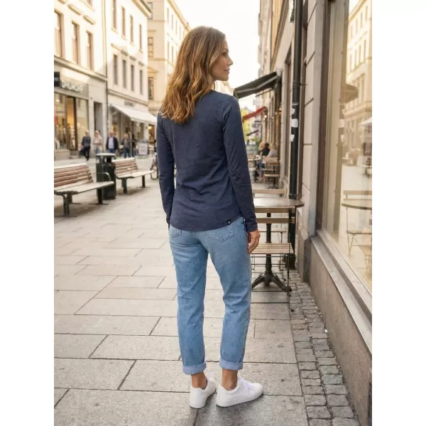  Ženska majica s kratkimi rokavi ALTISPORT HODEIA LTSS695 TEMNO MODRA 