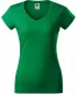 Ženska majica s kratkimi rokavi MALFINI FIT V-NECK 162 SREDNJE ZELENA