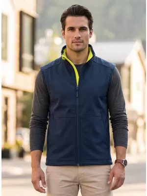 Moški softshell telovnik MALFINI VISION 517 MORNARSKO MODRA