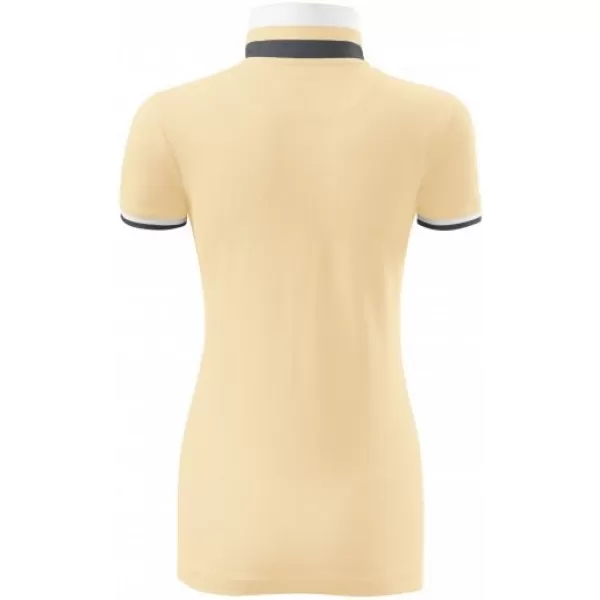  Ženska majica s kratkimi rokavi z ovratnikom MALFINI PREMIUM COLLAR UP 257 BURBONSKA VANILIJA 