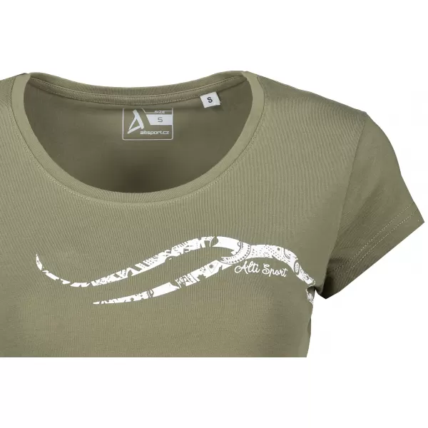  Dámské triko ALTISPORT CARRYOVER ALW001F61 KHAKI 