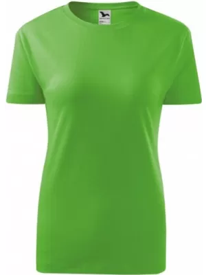 Ženska majica s kratkimi rokavi MALFINI CLASSIC NEW 133 JABOLČNO ZELENA