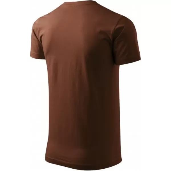  Moška majica s kratkimi rokavi MALFINI HEAVY NEW 137 ČOKOLADA 