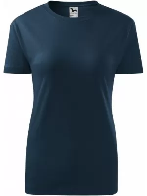 Ženska majica s kratkimi rokavi MALFINI CLASSIC NEW 133 MORNARSKO MODRA