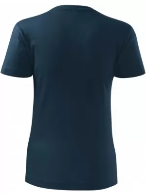 Ženska majica s kratkimi rokavi MALFINI CLASSIC NEW 133 MORNARSKO MODRA