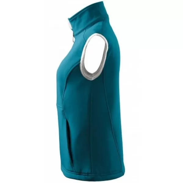  Ženski softshell telovnik MALFINI VISION 516 TEMNO TURKIZNA 