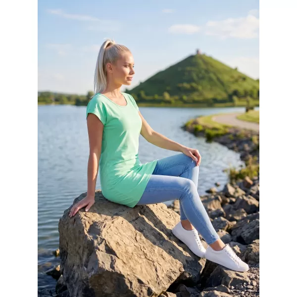  Ženska dolga majica s kratkimi rokavi MALFINI LOVE 123 KOVNICA 
