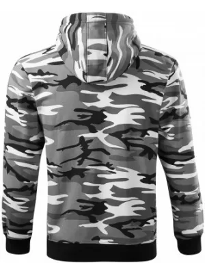 Moški pulover MALFINI CAMO ZIPPER C19 KAMUFLAŽNO SIVA