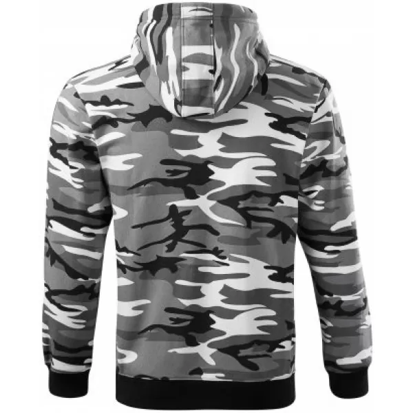  Moški pulover MALFINI CAMO ZIPPER C19 KAMUFLAŽNO SIVA 