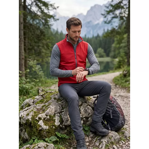  Moški softshell telovnik MALFINI VISION 517 RDEČA 
