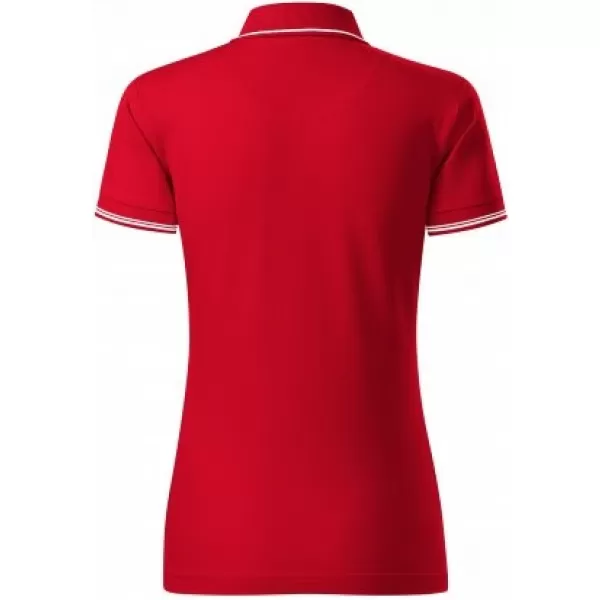  Ženska majica s kratkimi rokavi z ovratnikom MALFINI PREMIUM PERFECTION PLAIN 253 RDEČA FORMULA 