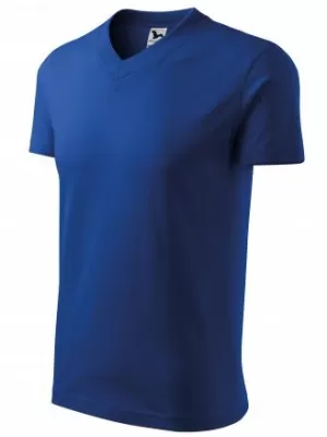 Moška majica s kratkimi rokavi MALFINI V-NECK 102 KRALJEVSKO MODRA