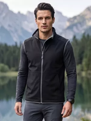 Moški softshell telovnik MALFINI VISION 517 ČRNA