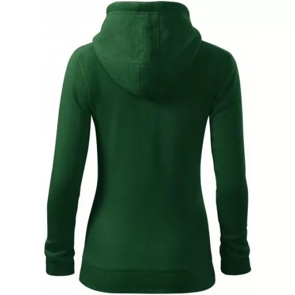  Ženski pulover MALFINI TRENDY ZIPPER 411 STEKLENICA ZELENA 