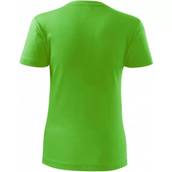  Ženska majica s kratkimi rokavi MALFINI CLASSIC NEW 133 JABOLČNO ZELENA 