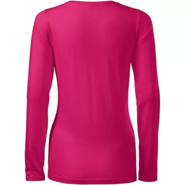  Ženska majica z dolgimi rokavi MALFINI SLIM 139 MALINA 