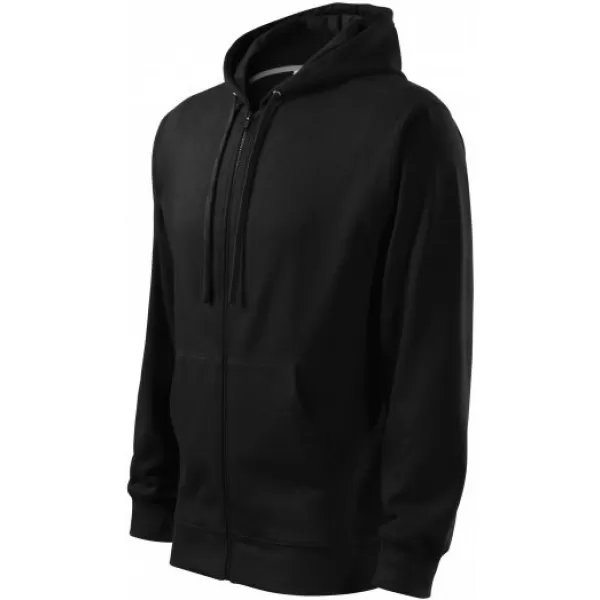  Moški pulover MALFINI TRENDY ZIPPER 410 ČRNA 