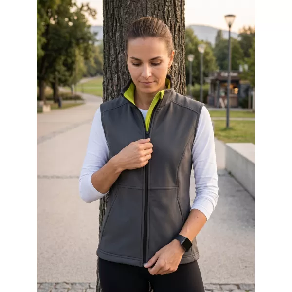  Ženski softshell telovnik MALFINI VISION 516 JEKLENO SIVA 