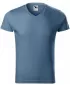 Moška majica s kratkimi rokavi MALFINI SLIM FIT V-NECK 146 DENIM