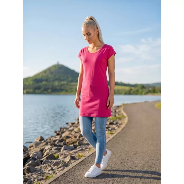  Ženska dolga majica s kratkimi rokavi MALFINI LOVE 123 MAGENTA 