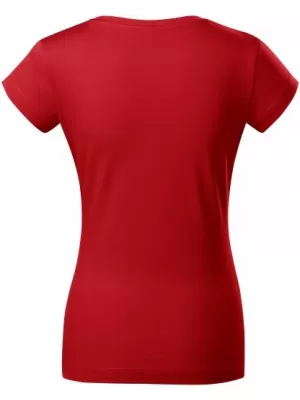 Ženska majica s kratkimi rokavi MALFINI FIT V-NECK 162 RDEČA