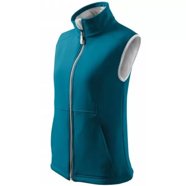  Ženski softshell telovnik MALFINI VISION 516 TEMNO TURKIZNA 