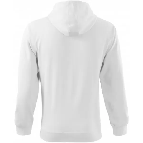  Moški pulover MALFINI TRENDY ZIPPER 410 BELA 