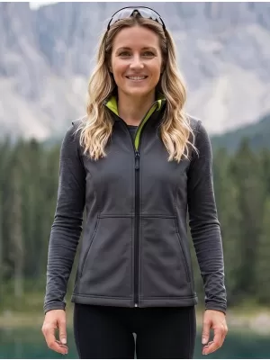 Ženski softshell telovnik MALFINI VISION 516 JEKLENO SIVA