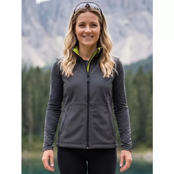  Ženski softshell telovnik MALFINI VISION 516 JEKLENO SIVA 