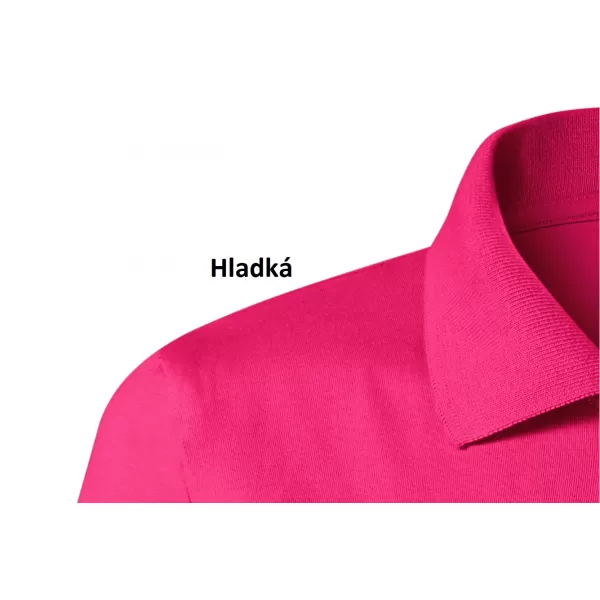  Ženska majica s kratkimi rokavi z ovratnikom MALFINI SINGLE J. 223 MAGENTA 