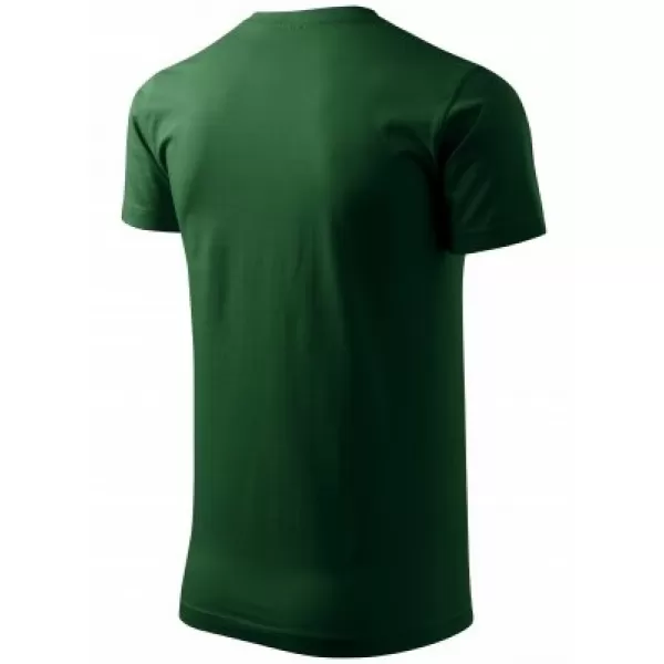  Moška majica s kratkimi rokavi MALFINI BASIC 129 STEKLENICA ZELENA 